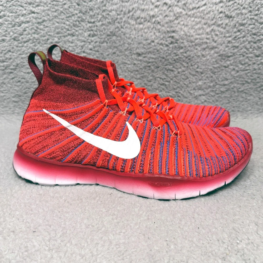 Nike Free TR‎ Force Flyknit Mens Size 10 Training Shoes Sneakers Red 833275-616